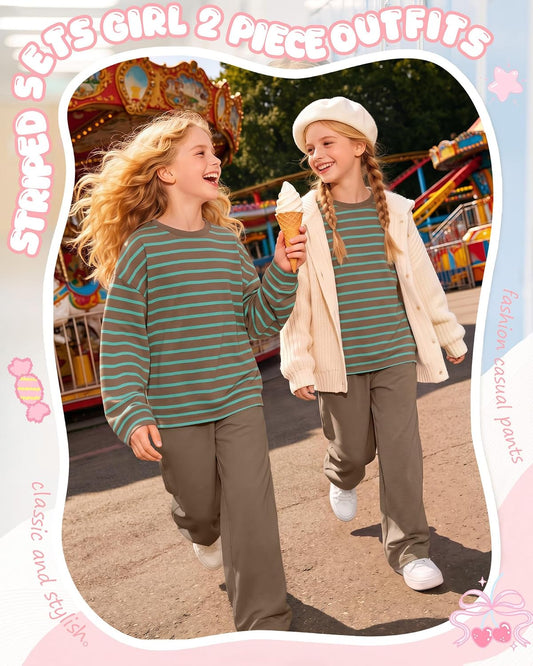 Girls 2 Piece Outfits Oversized Matching Set