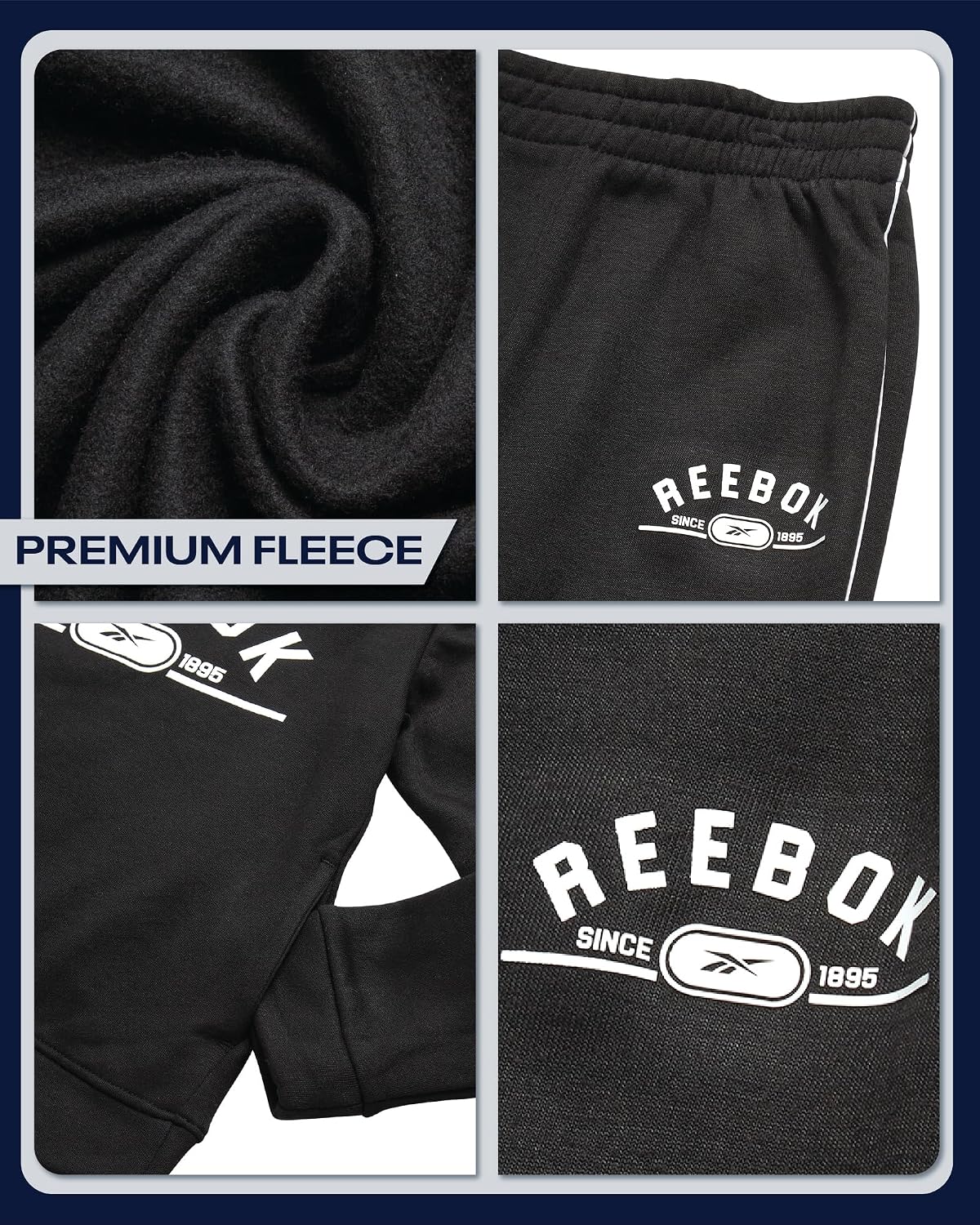 Reebok Boys 2-Piece Fleece Hoodie & Jogger Sweatsuit Set