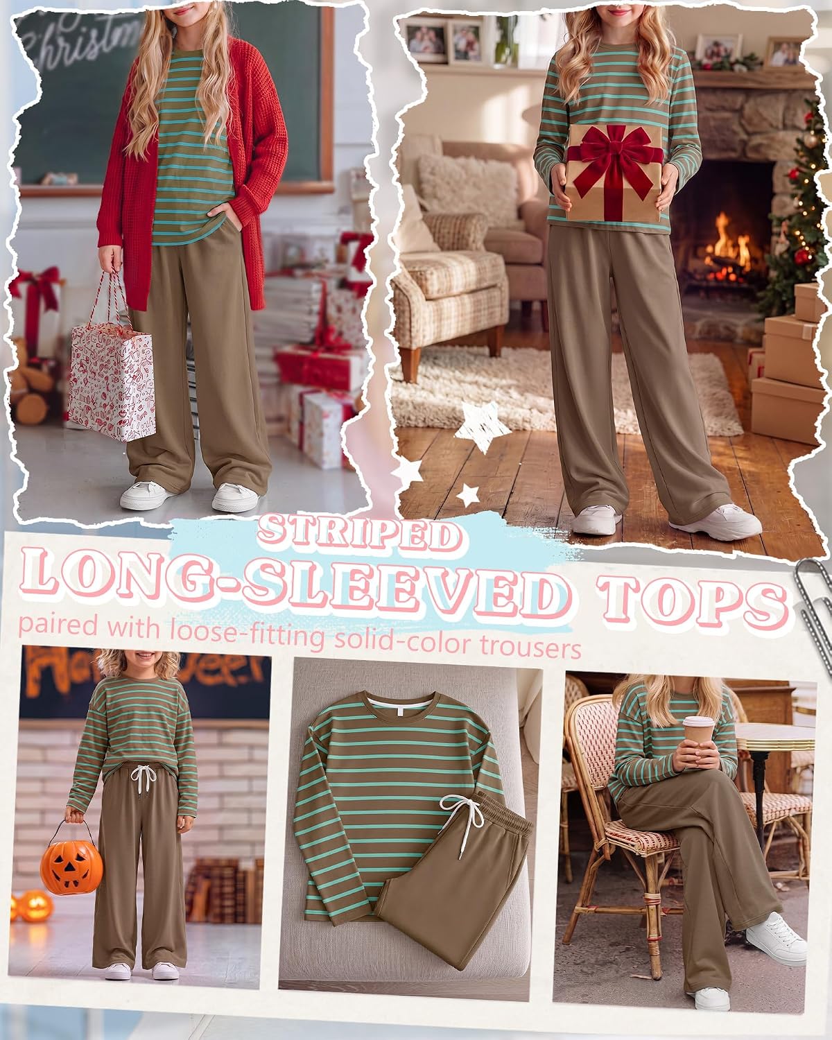 Girls 2 Piece Outfits Oversized Matching Set
