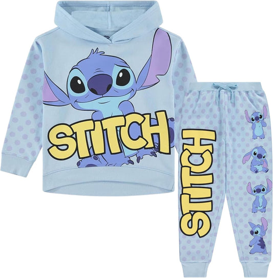 Disney Lilo & Stitch Girls Clothing Set, Hoodie & Joggers, 2-Piece, 4-16