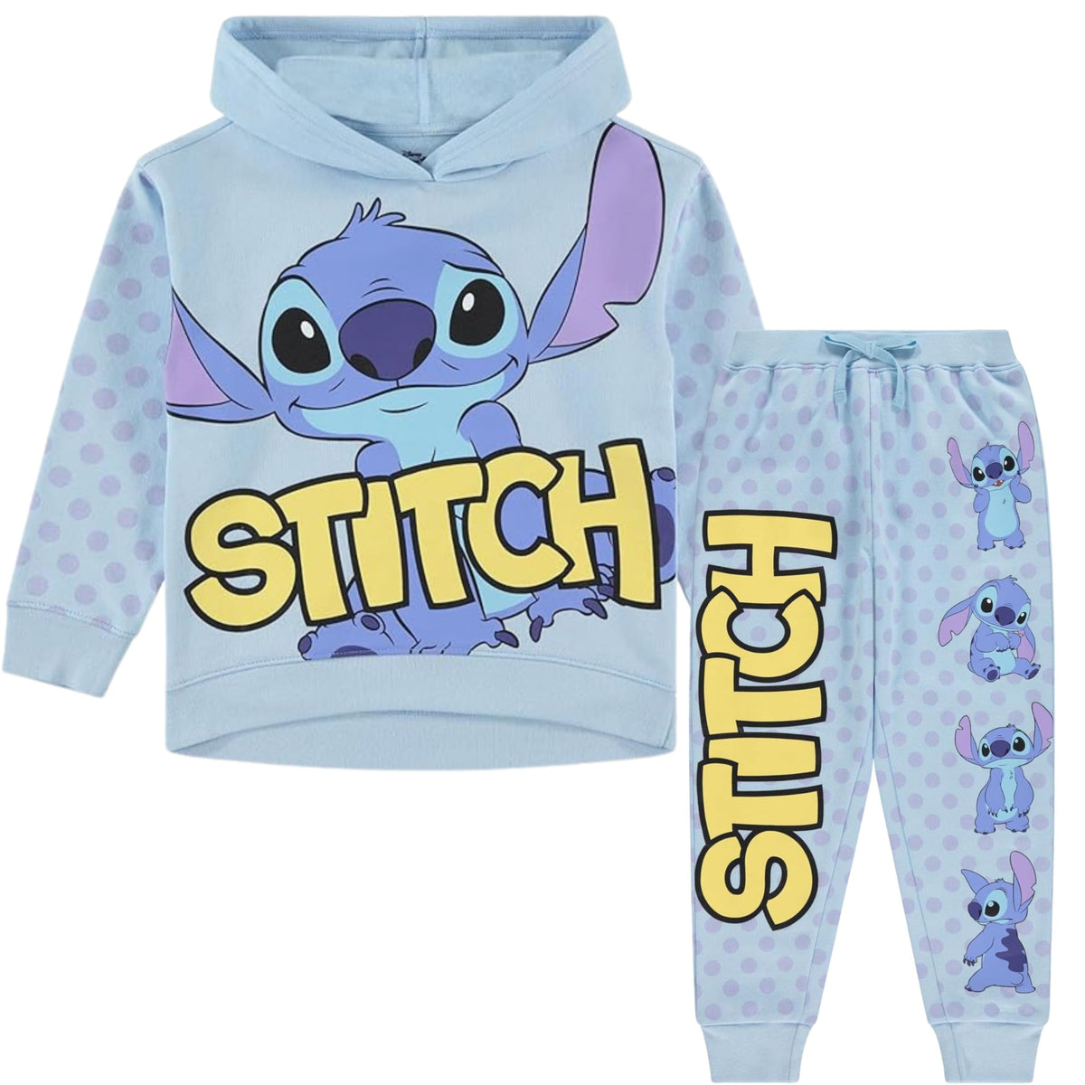 Disney Lilo & Stitch Girls Clothing Set, Hoodie & Joggers, 2-Piece, 4-16