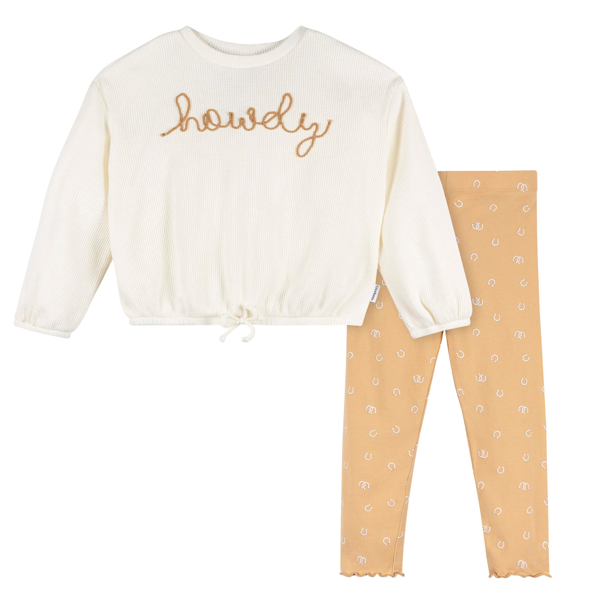Gerber Baby Girls' 2-piece Long Sleeve Top and Legging Set