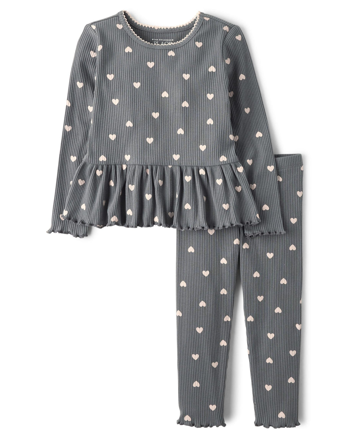 The Children's Place Baby Girls' And Toddler Long Sleeve Active Shirt and Pant, 2 Piece Outfit