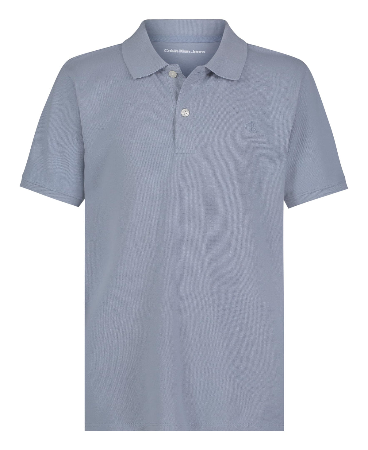 Calvin Klein Boys Short Sleeve Micro Pique Solid Polo, Button Closure, Soft & Comfortable