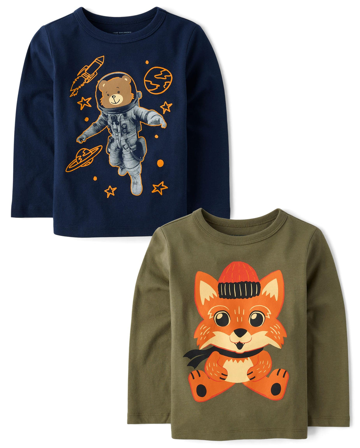 The Children's Place,Baby Boys,and Toddler Assorted Everyday Long Sleeve Graphic T-Shirts