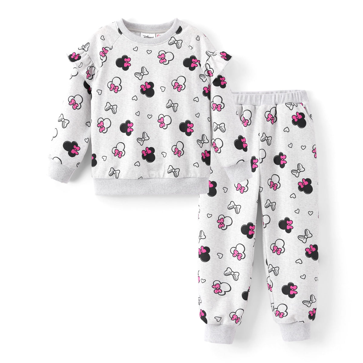 Disney Outfits for Girls Long Sleeve Shirt Pocket Pant Toddler Sweatsuit