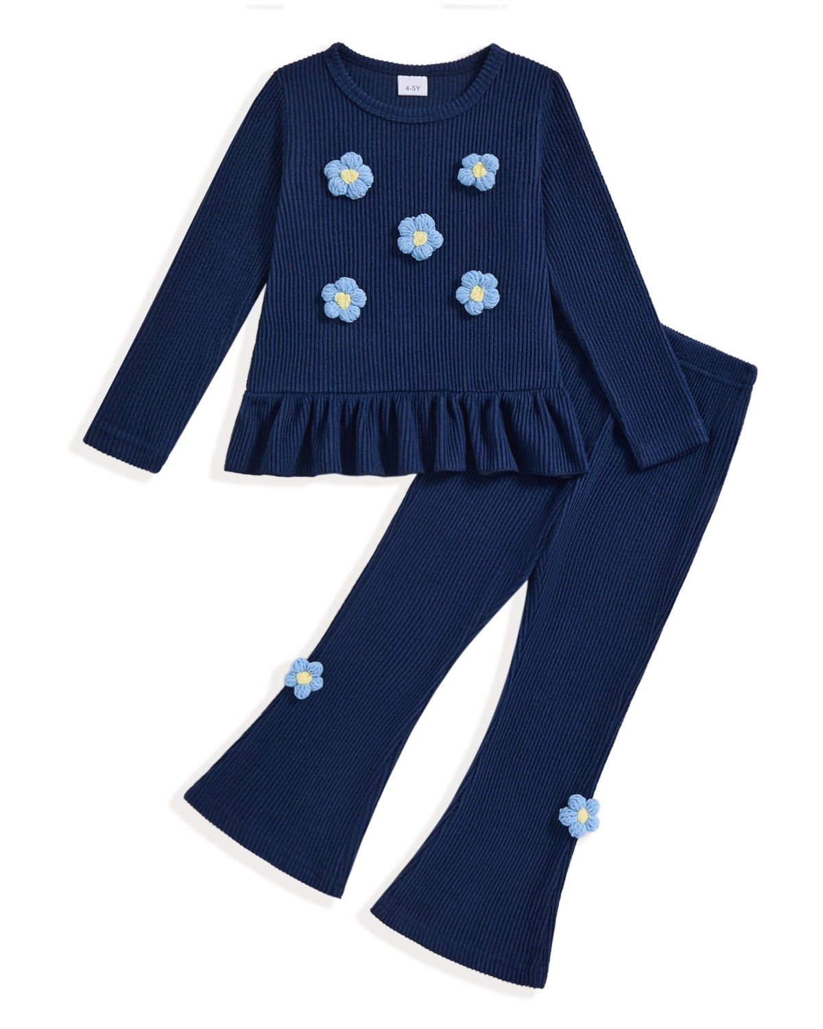 Toddler Girl Clothes Cute Ruffle Fall Outfits for Kids Girls