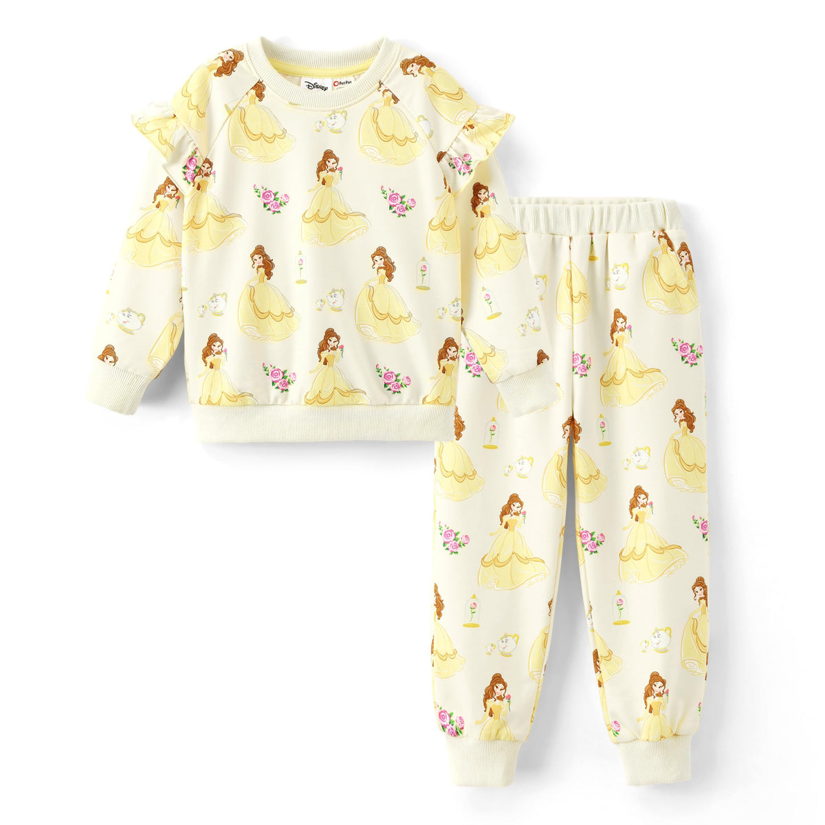 Disney Outfits for Girls Long Sleeve Shirt Pocket Pant Toddler Sweatsuit