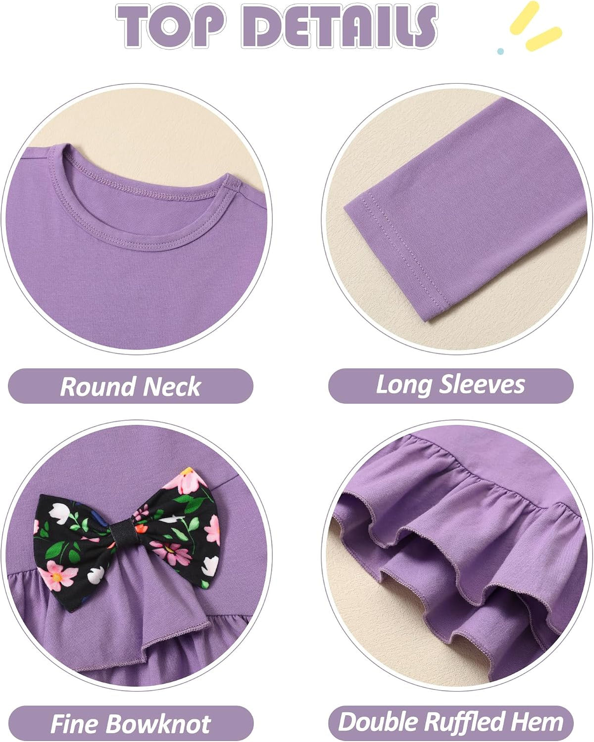 Toddler Girl Clothes 18M-8T Girls Fall Winter Outfit 2Pcs Set