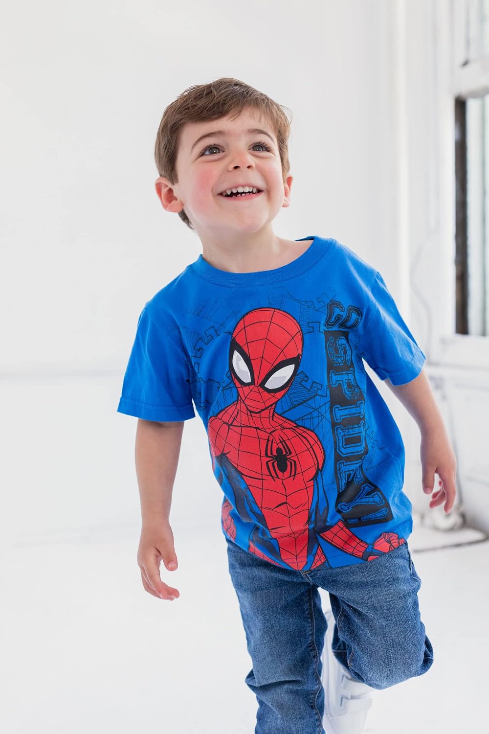 Marvel Spider-Man Boys' 4-Pack Short Sleeve Tees Toddler to Big Kid