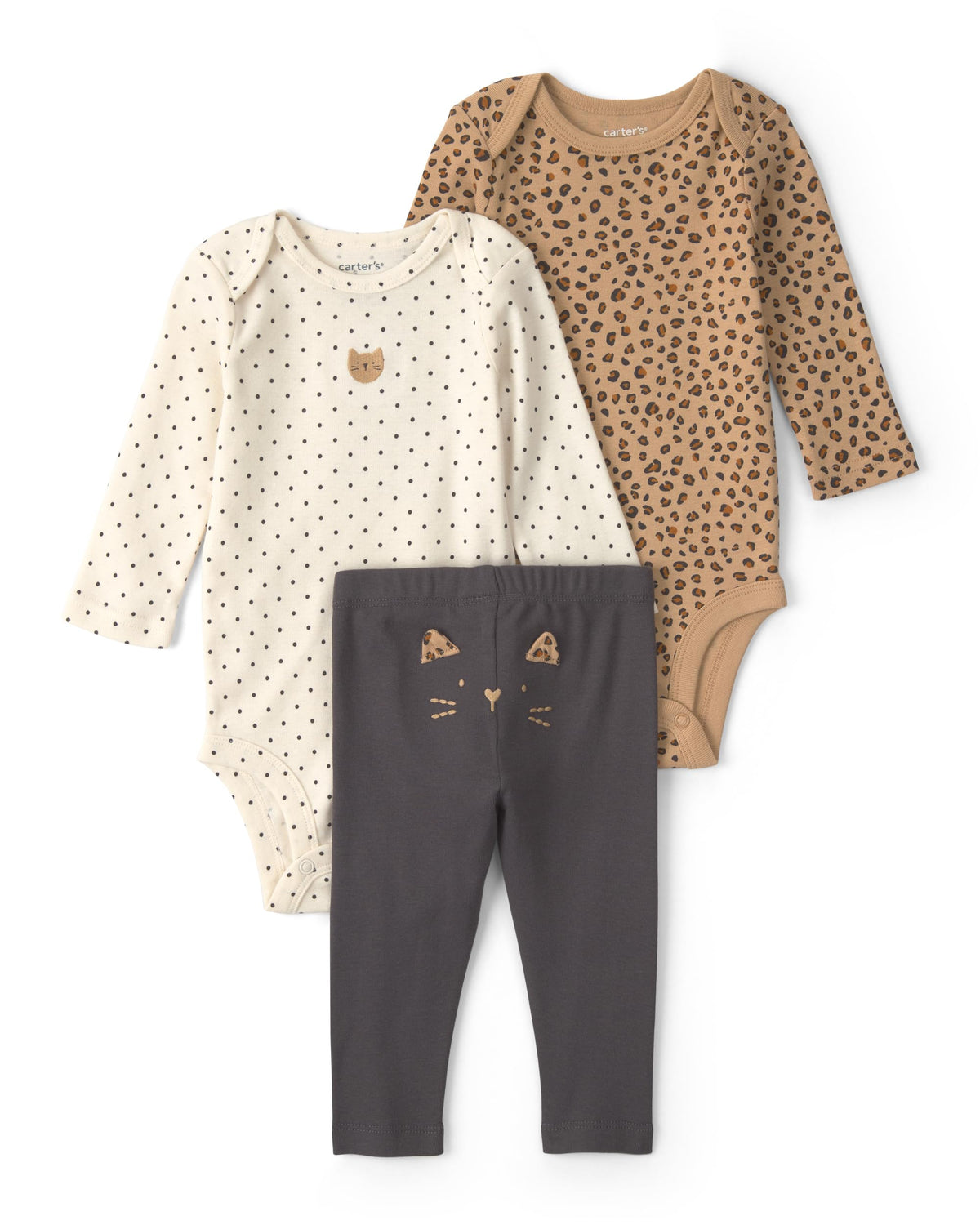 Carter's Baby Girls' 3-piece Bodysuit Pant Sets