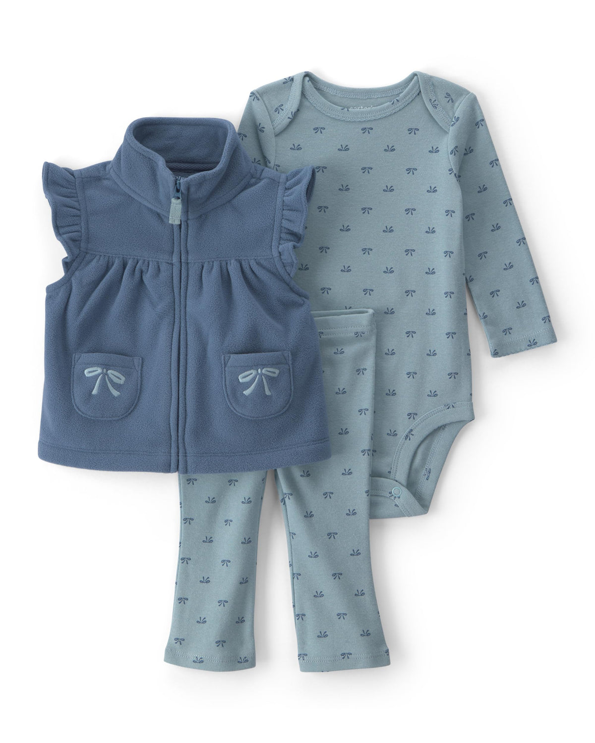 Carter's Baby Girls' 3-piece Bodysuit Pant Sets