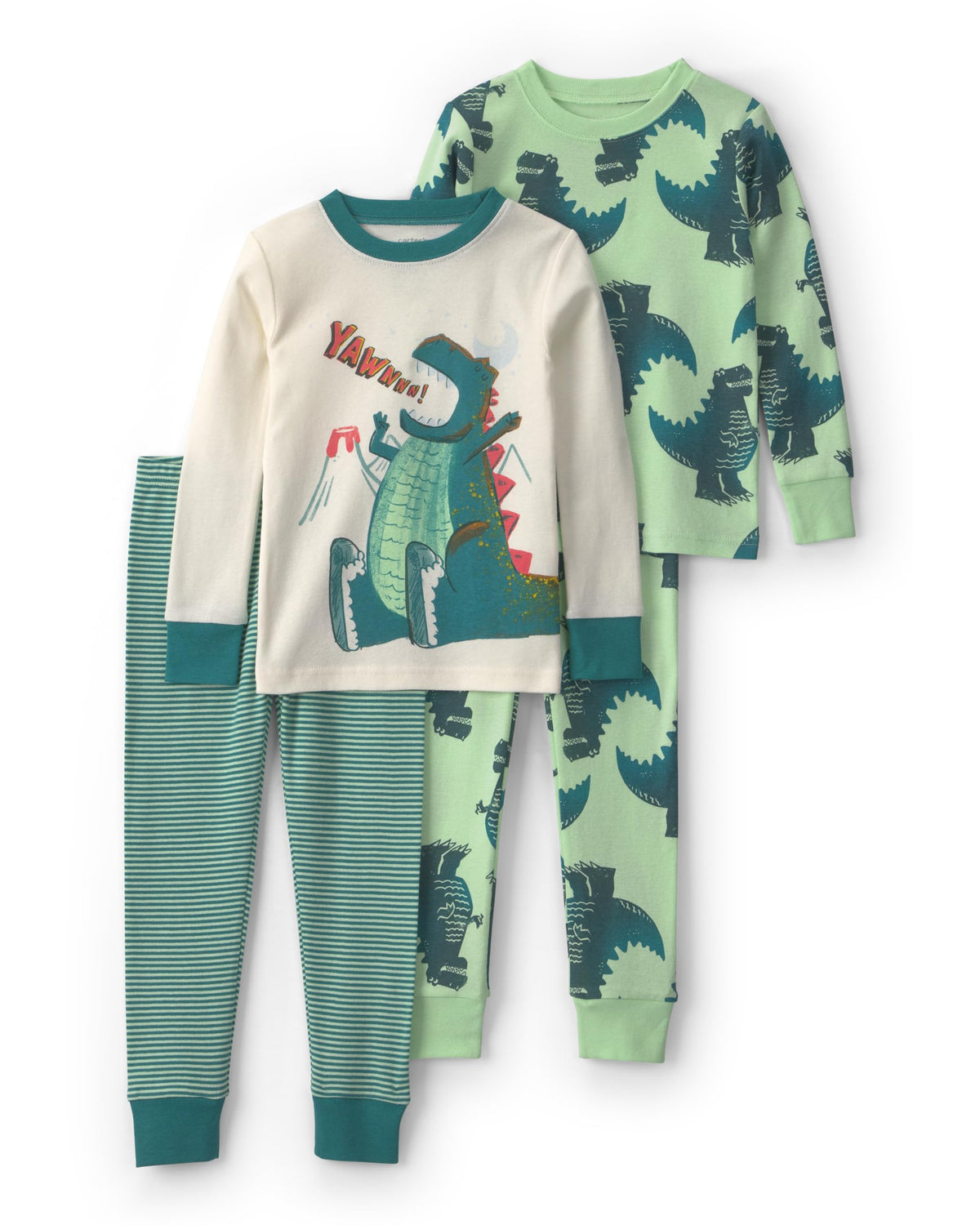 Carter's Boys' 4-piece Tight Fit Cotton Pajama Set
