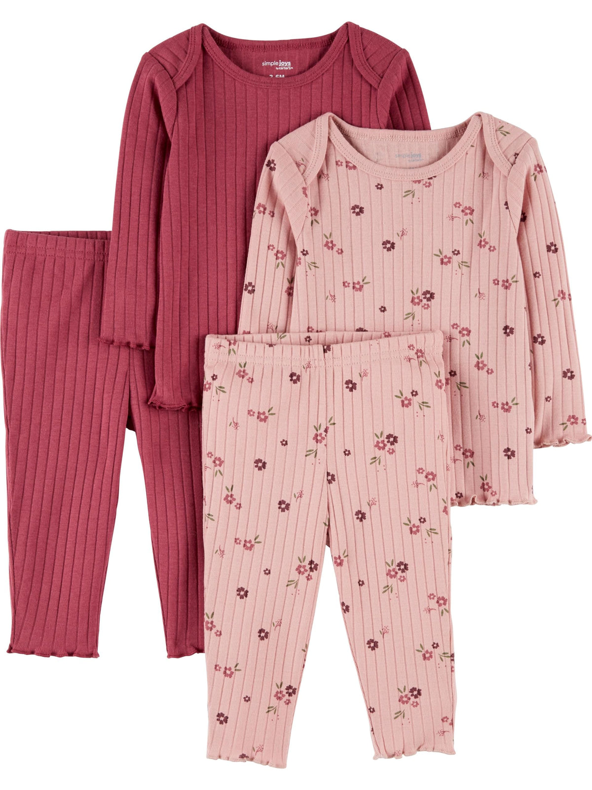 Simple Joys by Carter's Baby Girls' 4-piece Textured Set