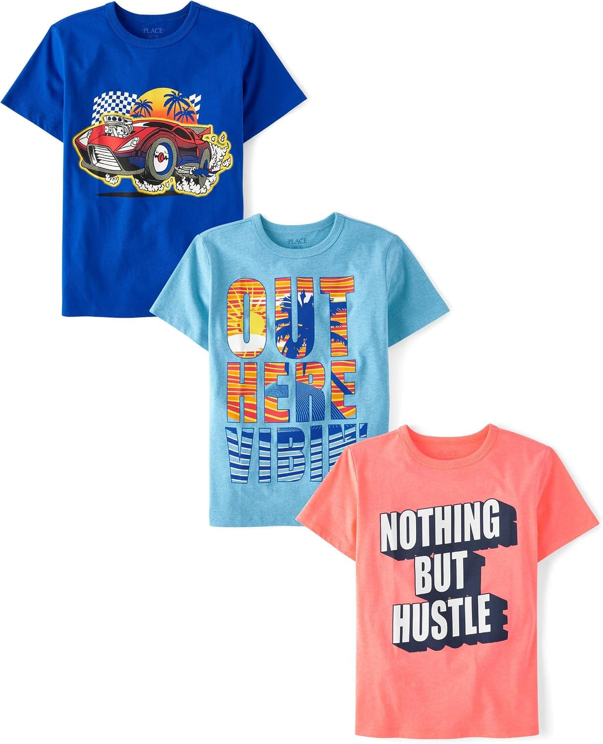 The Children's Place Boys The Children's Place Boys Short Sleeve Graphic T- Shirt 3-Pack