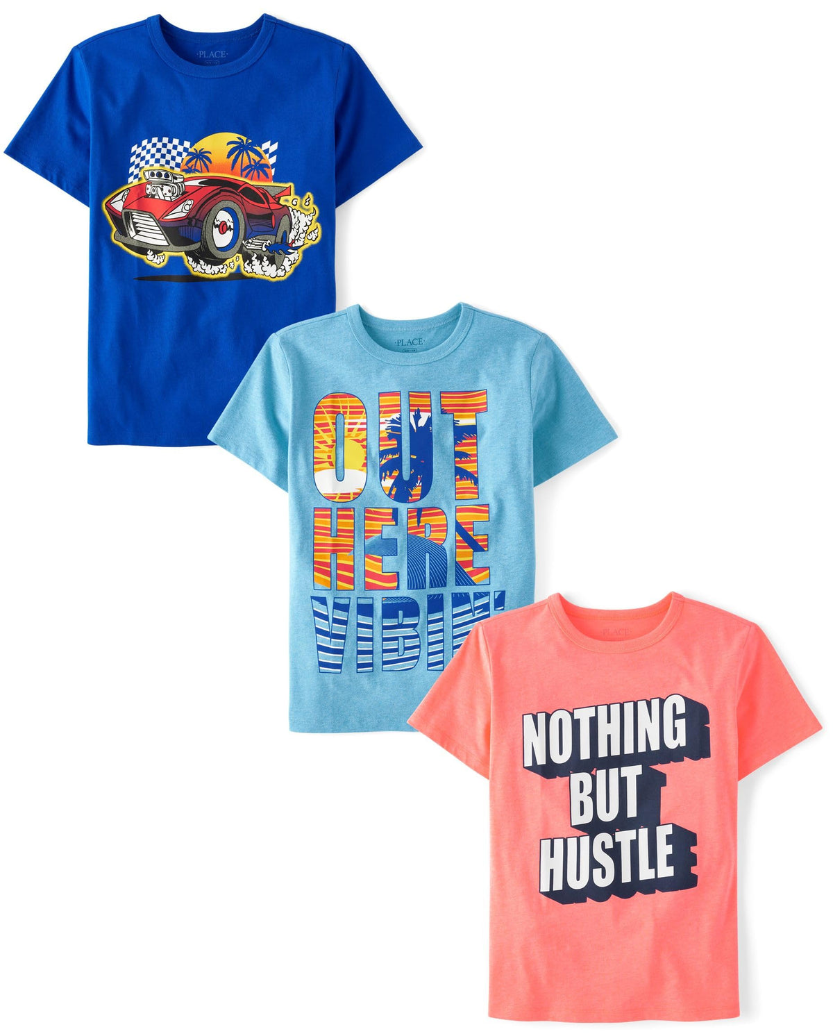 The Children's Place Boys The Children's Place Boys Short Sleeve Graphic T- Shirt 3-Pack