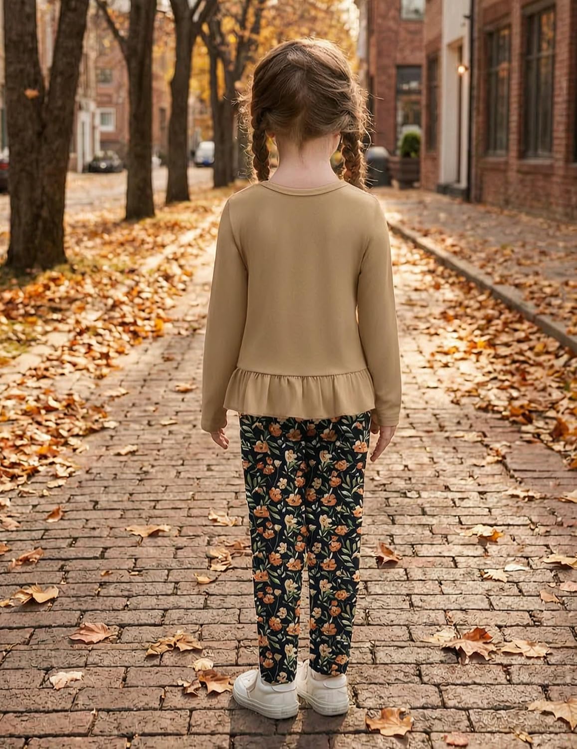 Arshiner Toddler Girl Clothes Fall Outfit Long Sleeve Tops Leggings Set