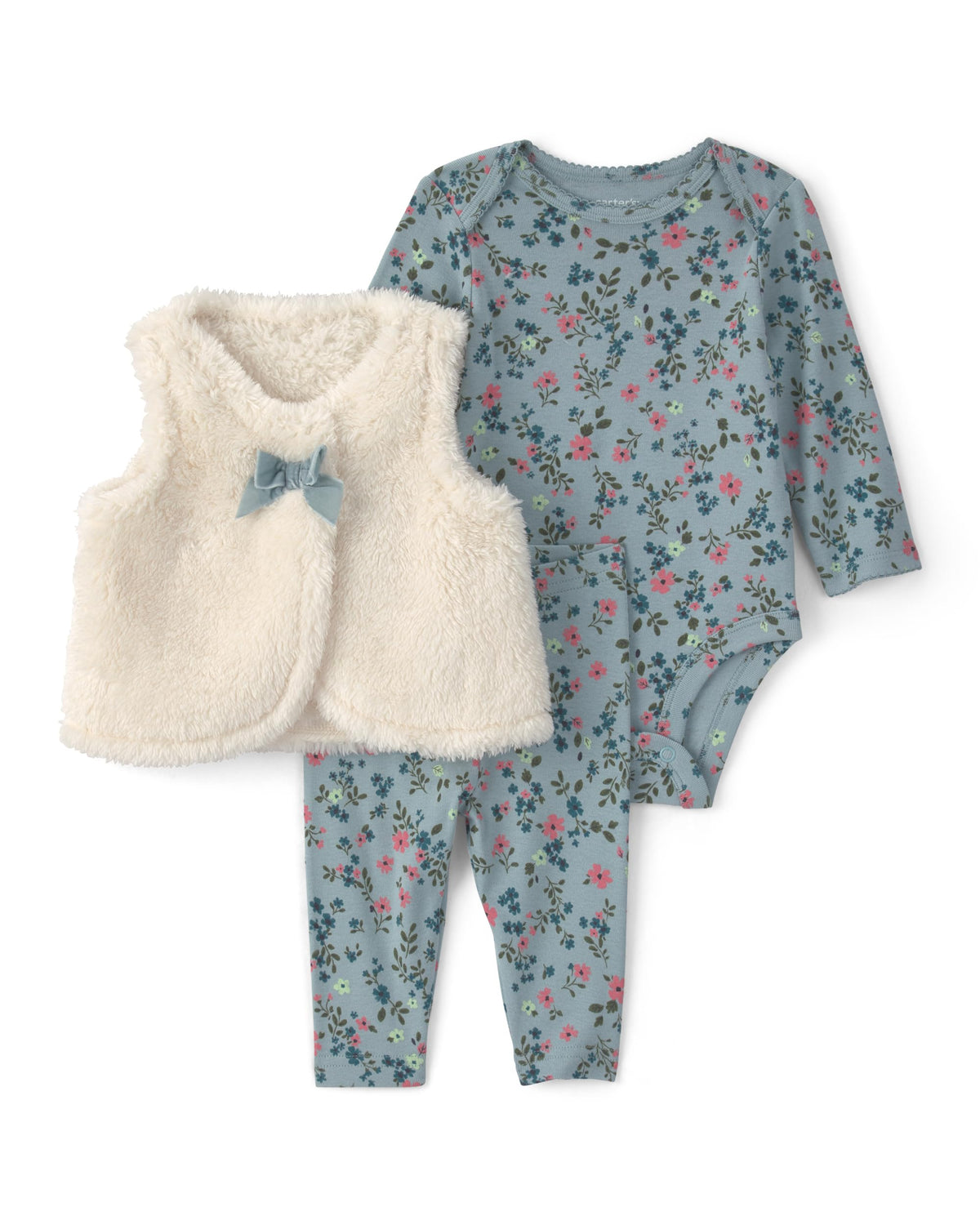 Carter's Baby Girls' 3-piece Bodysuit Pant Sets
