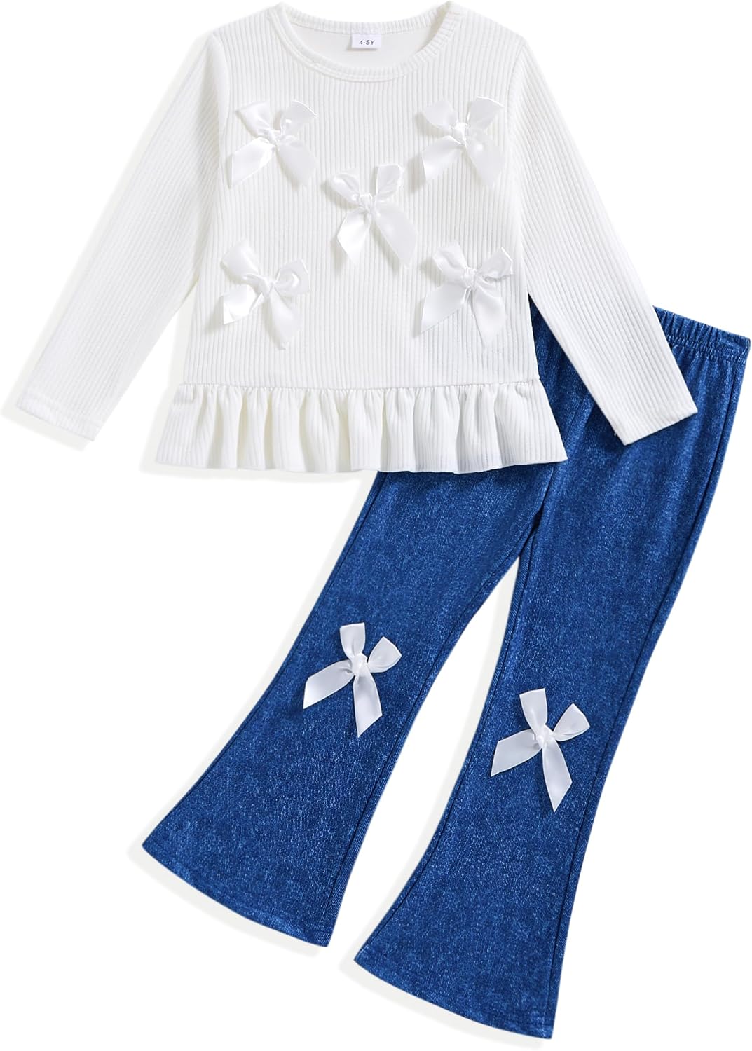 Toddler Girl Clothes Cute Ruffle Fall Outfits for Kids Girls