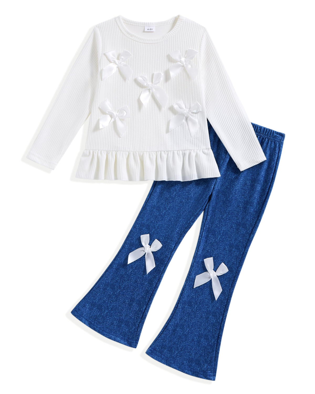 Toddler Girl Clothes Cute Ruffle Fall Outfits for Kids Girls