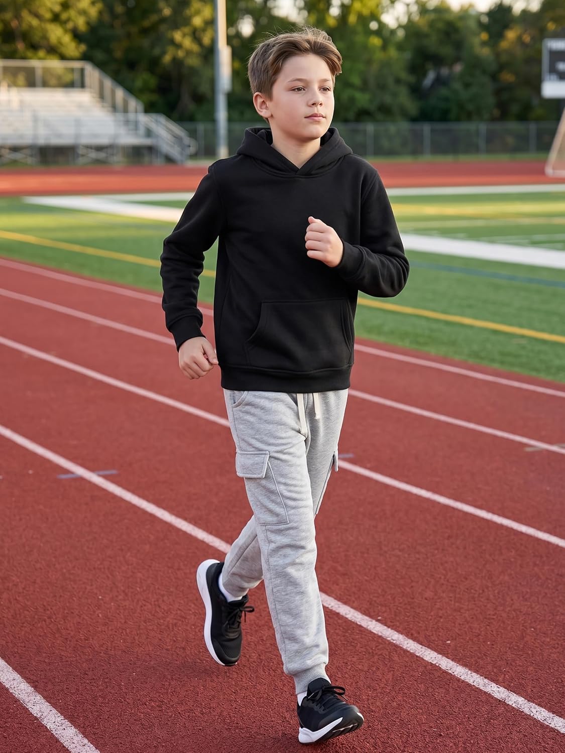 Boys Hoodies 3 Pack Cotton Fleece Pullover & Zip Up Hoodie for Kids