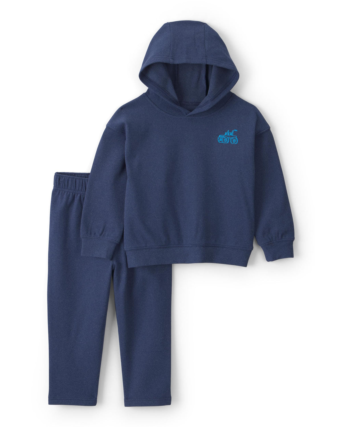 Carter's Baby Boys' 2-piece Pant Set Navy Blue Grey Little Champ Print