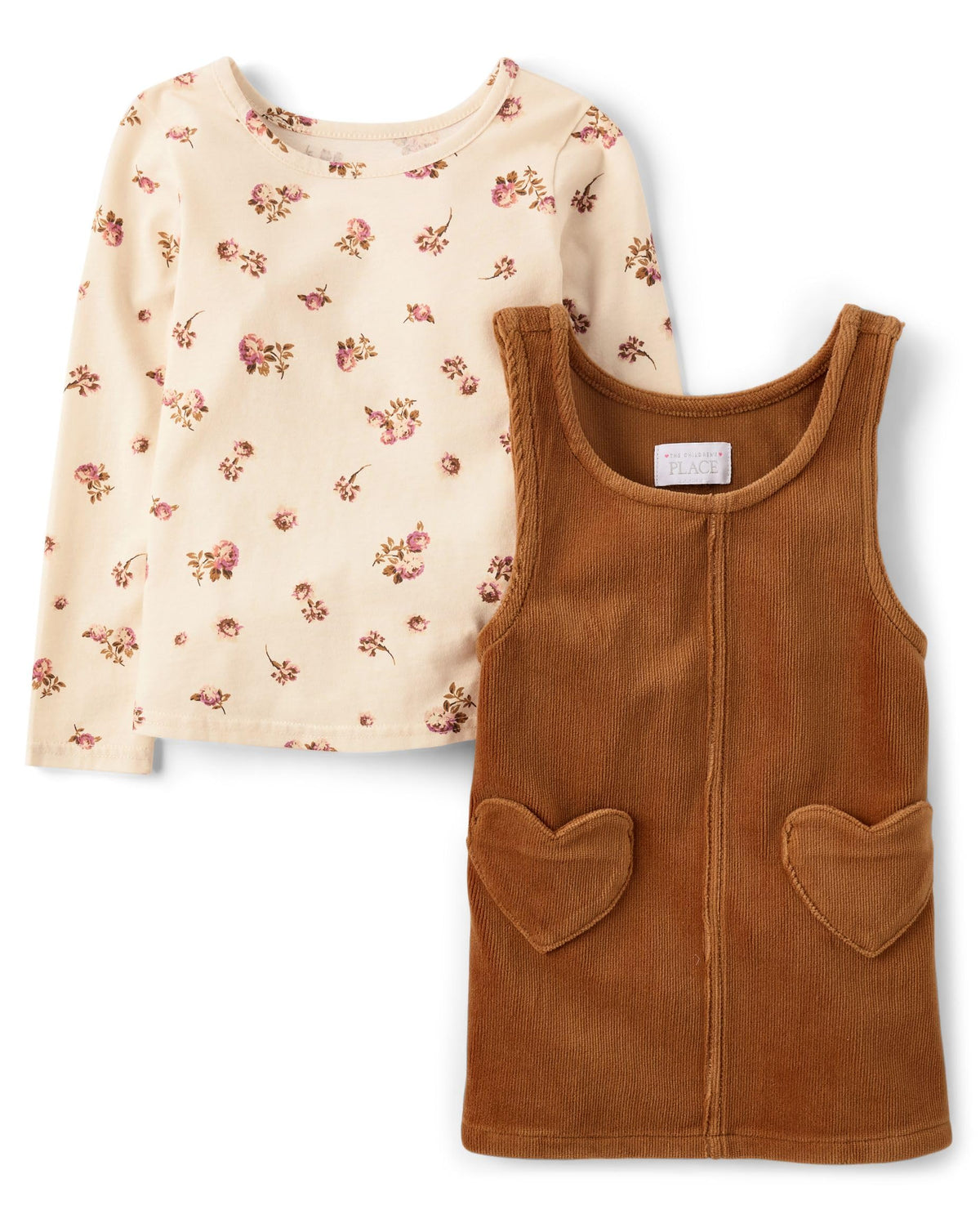 The Children's Place Baby Girls' And Toddler Short Sleeve Top and Skirtall,2-piece Outfit Set