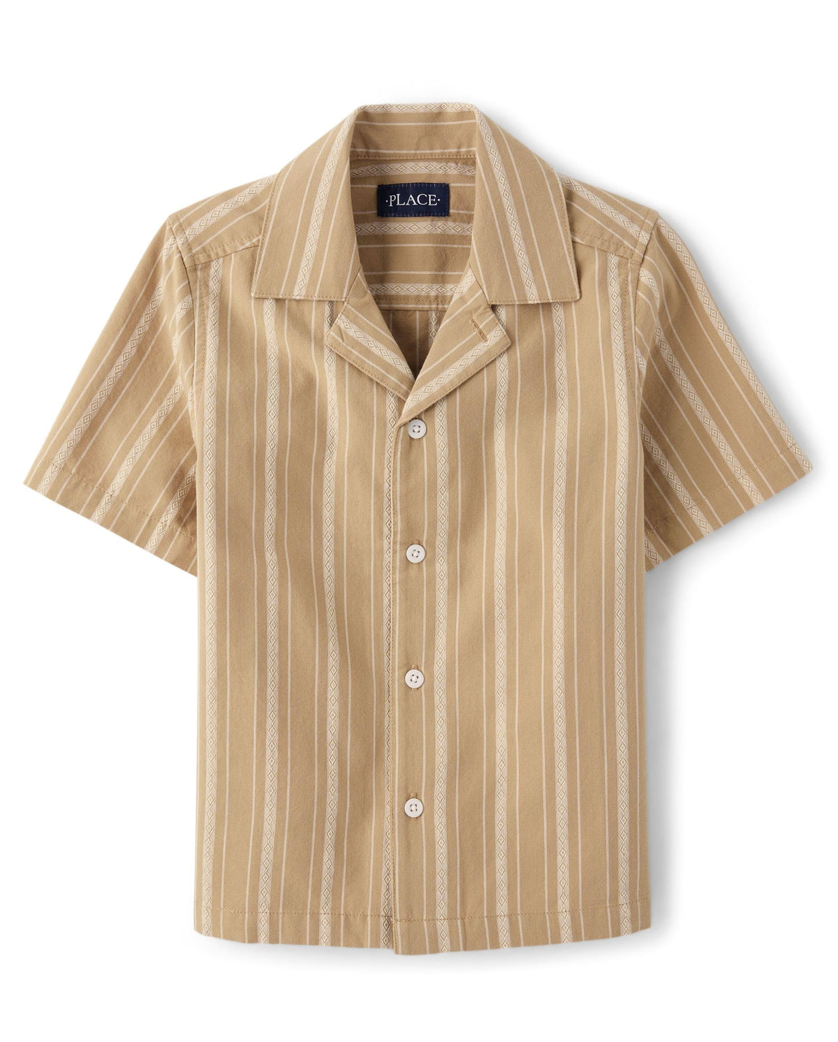 The Children's Place boys Short Sleeve Button Up Shirt