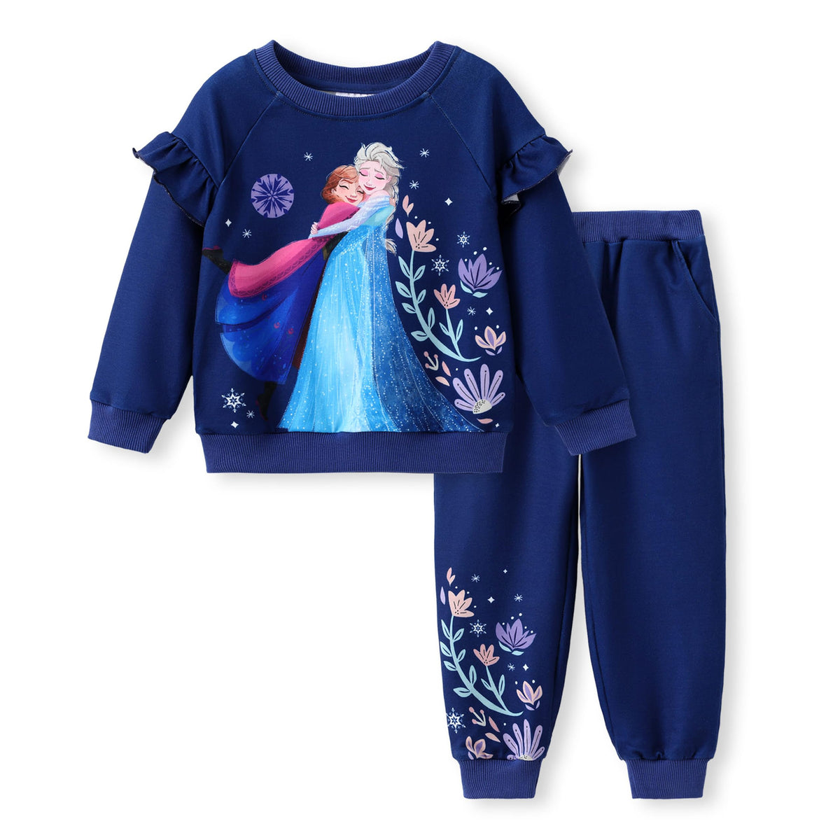 Disney Outfits for Girls Long Sleeve Shirt Pocket Pant Toddler Sweatsuit