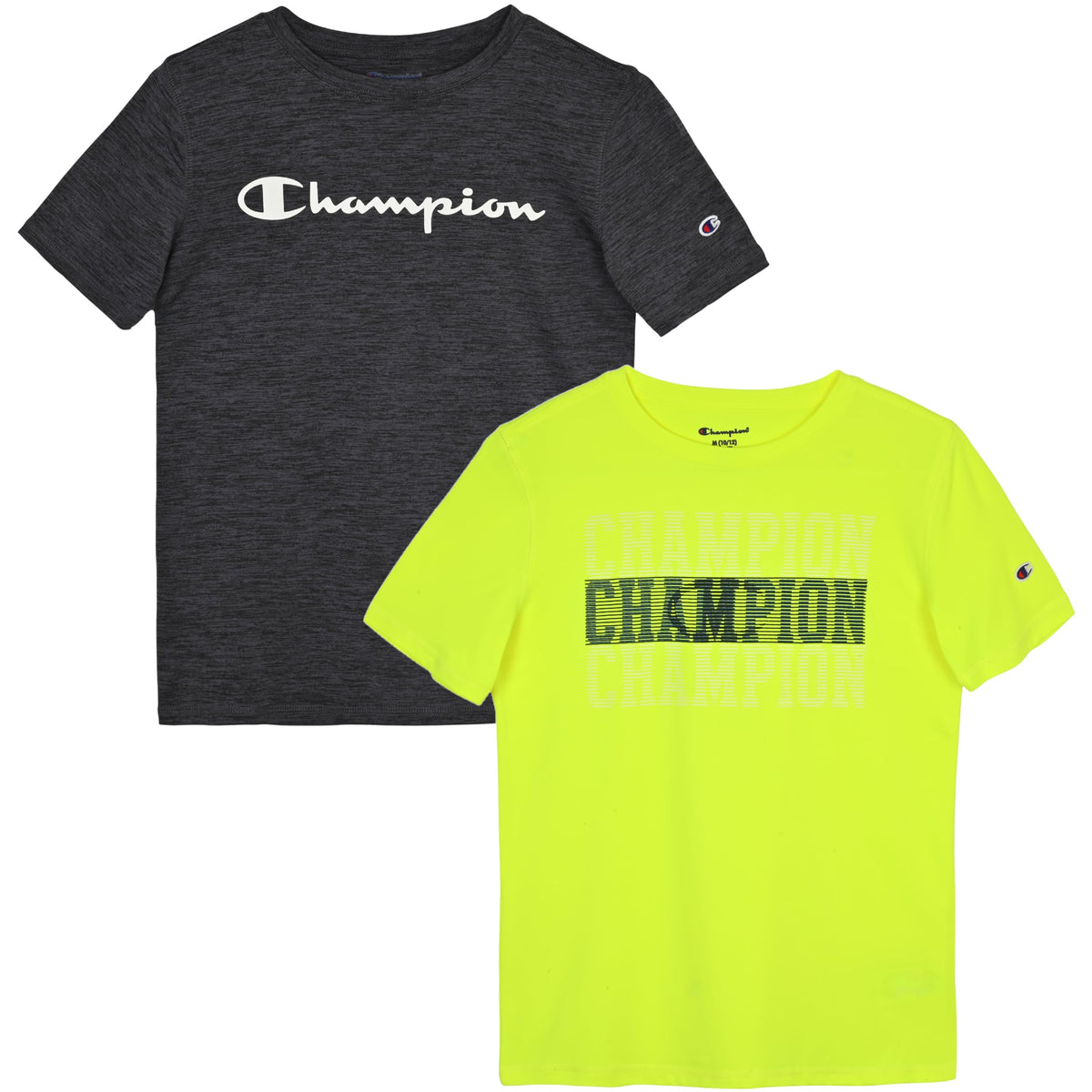 Champion Boys 2 Pack Short Sleeve Tee Shirt for Kids