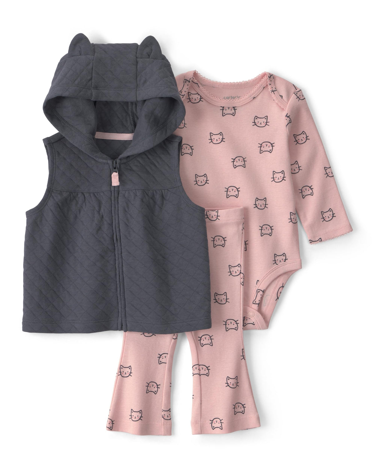 Carter's Baby Girls' 3-piece Bodysuit Pant Sets