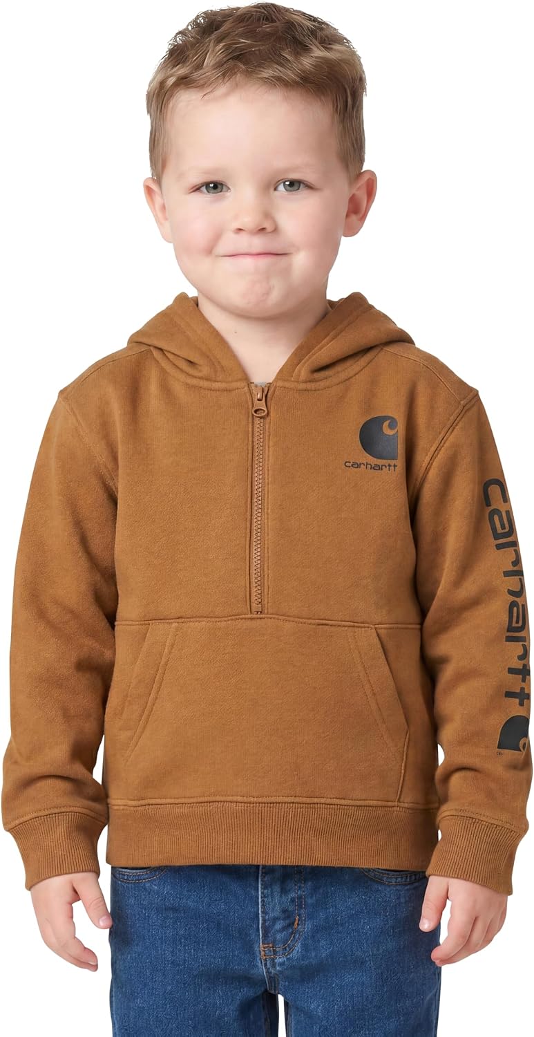 Carhartt Kid's CA6273 Long-Sleeve Half-Zip Sweatshirt - Boys