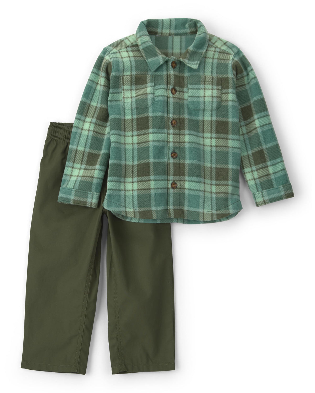 Carter's Baby Boys' 2-piece Pant Set Navy Blue Grey Little Champ Print