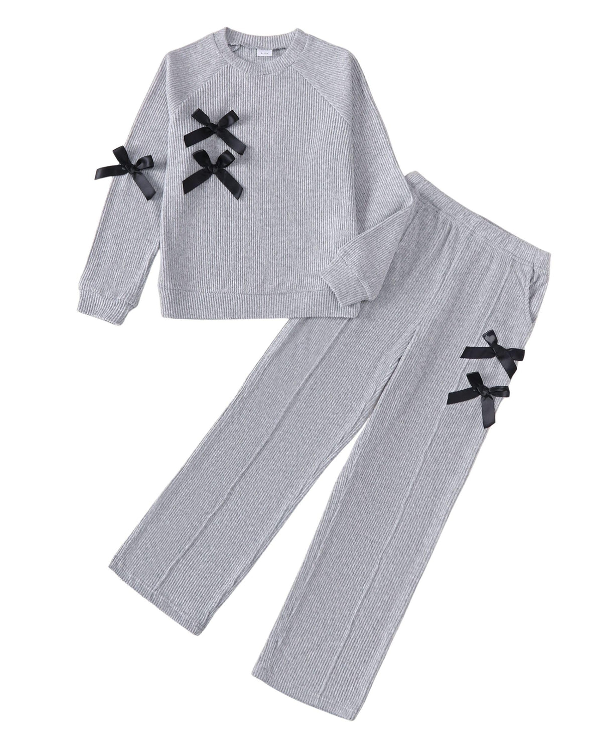 Girls Clothes 6-12Y Teen Girl Bow Outfits Kids Winter Clothing