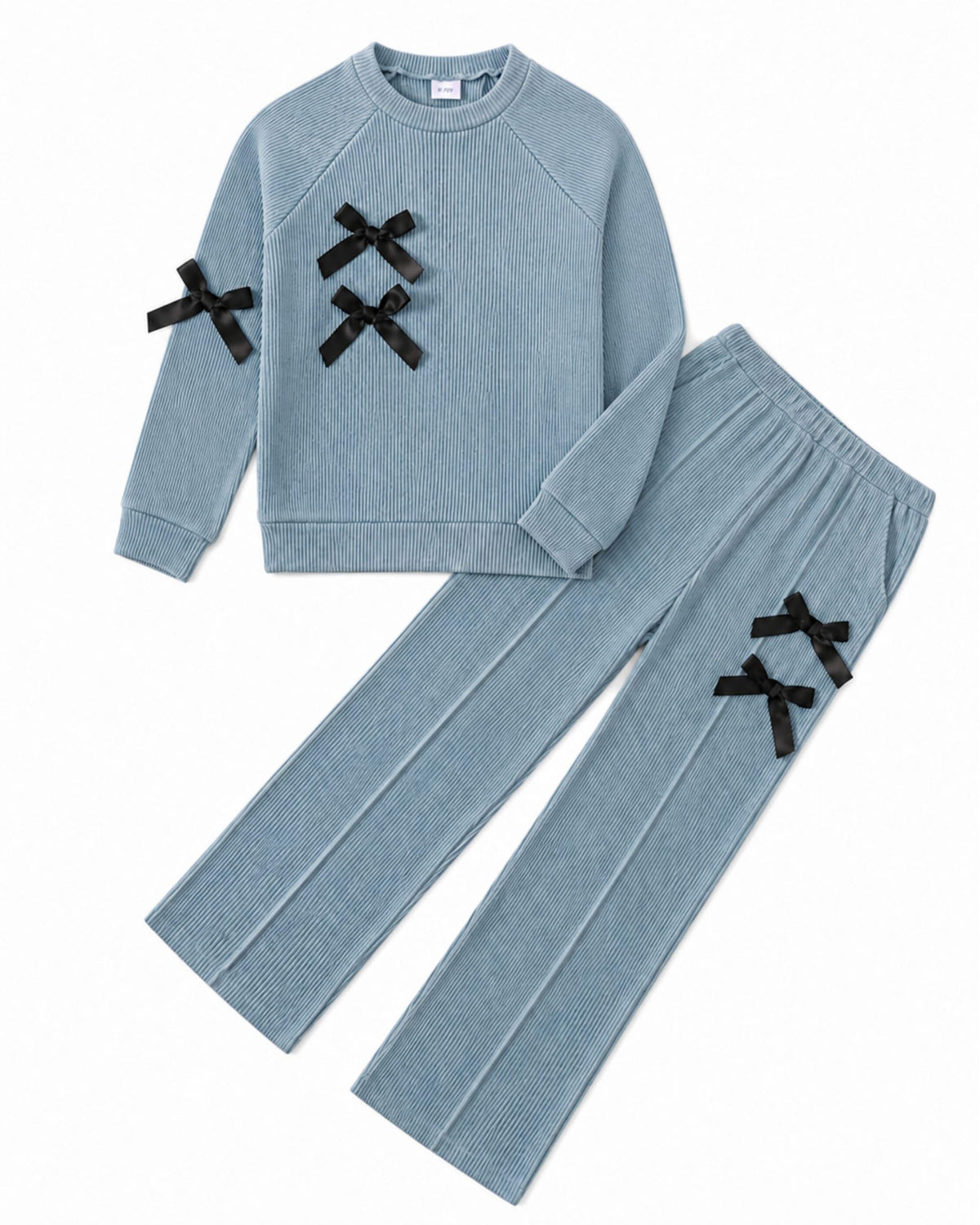Girls Clothes 6-12Y Teen Girl Bow Outfits Kids Winter Clothing