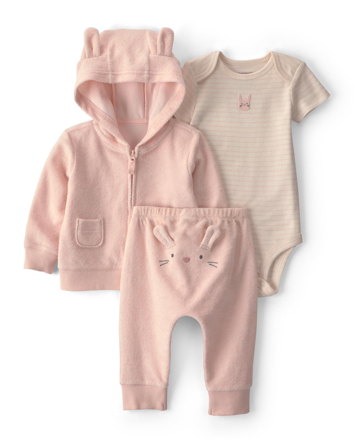 Carter's Baby Girls' 3-piece Bodysuit Pant Sets