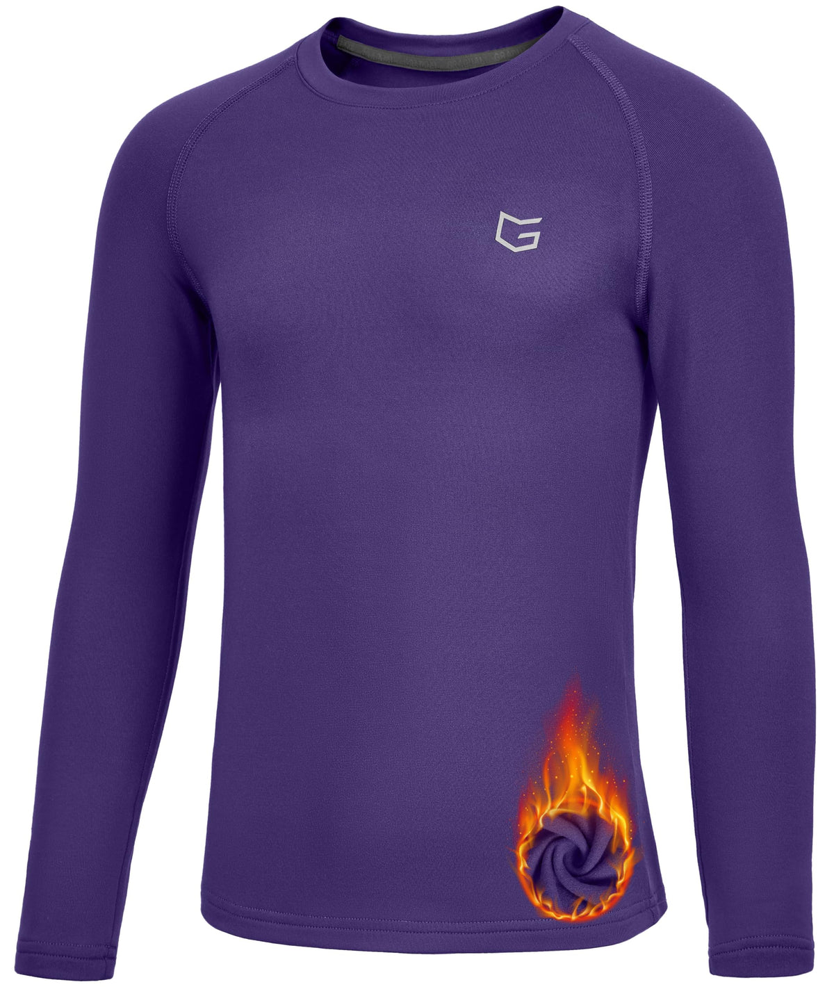 G Gradual Youth Boys Compression Thermal Shirt Long Sleeve