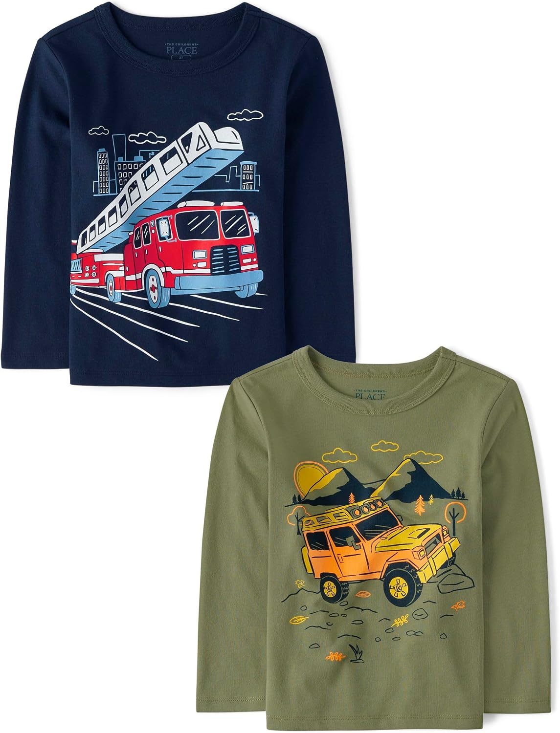 The Children's Place,Baby Boys,and Toddler Assorted Everyday Long Sleeve Graphic T-Shirts