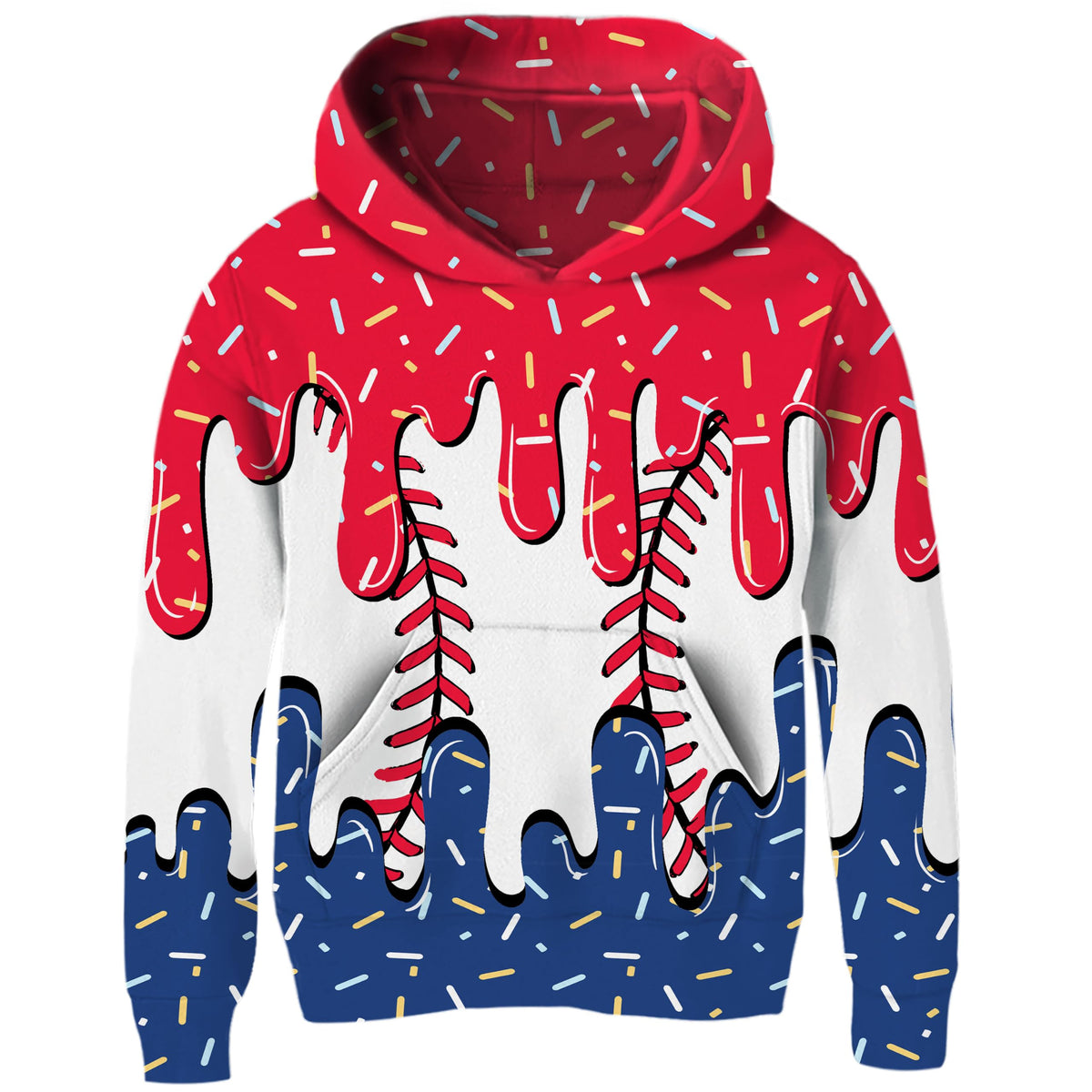 Idgreatim Boys Girls Hoodies Kids 3D Graphic Hooded Sweatshirts size 6-16