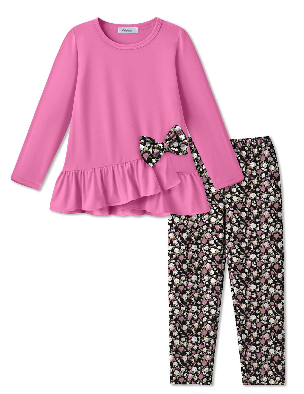 Arshiner Toddler Girl Clothes Fall Outfit Long Sleeve Tops Leggings Set