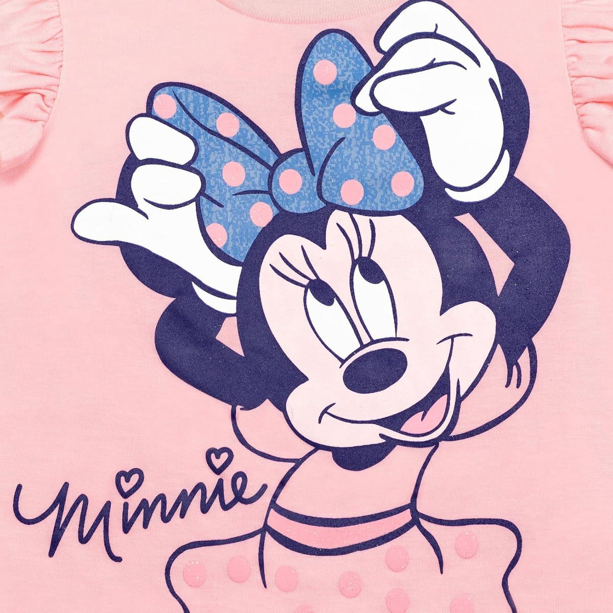 Disney Minnie Mouse Girls' 2-Piece Graphic T-Shirt and Shorts Set