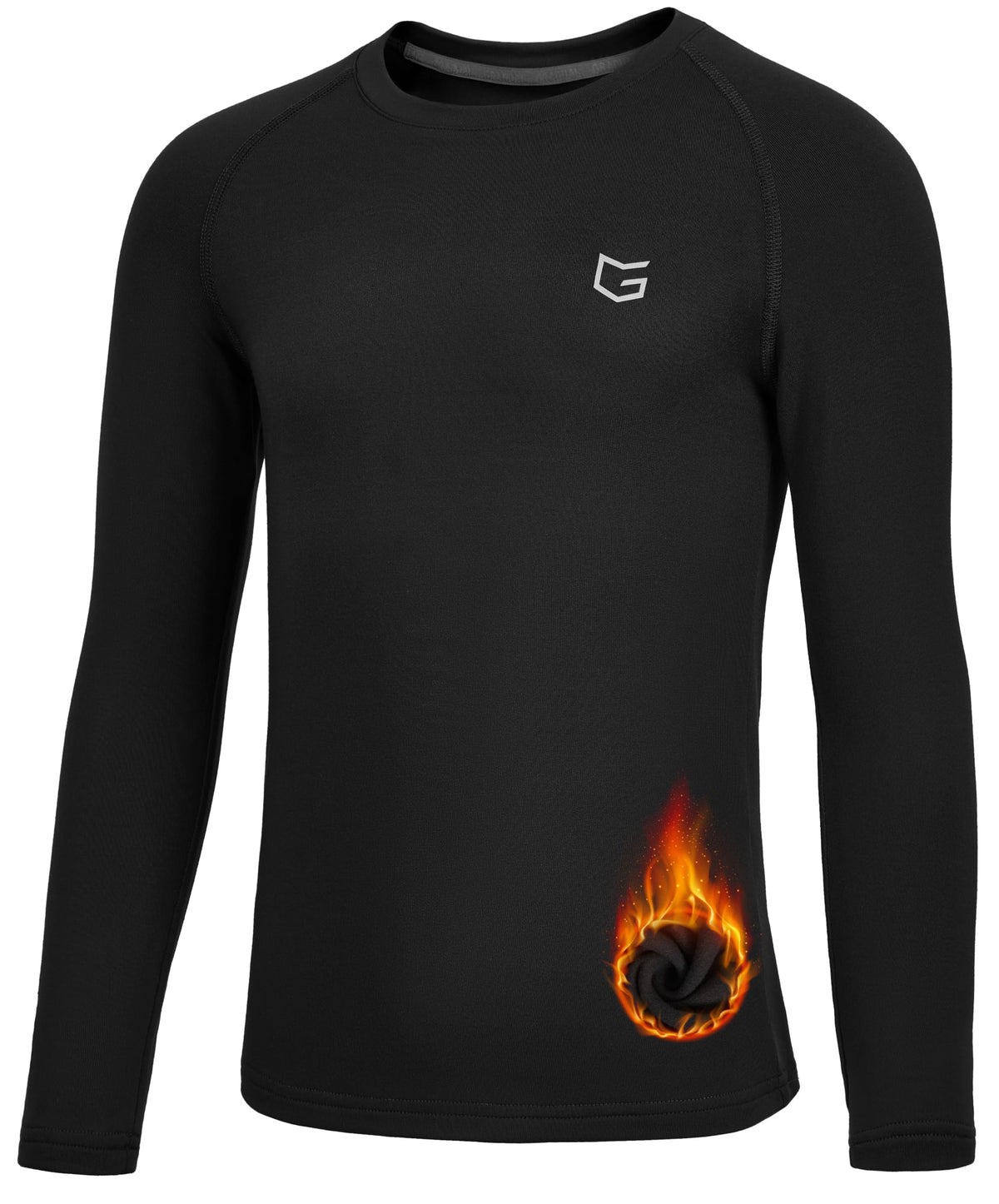 G Gradual Youth Boys Compression Thermal Shirt Long Sleeve