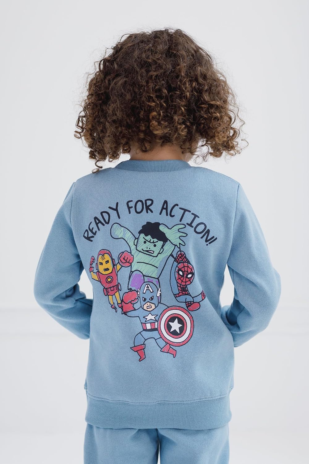 Marvel Comics Boys' Fleece 2-Piece Sweatshirt and Pants Set