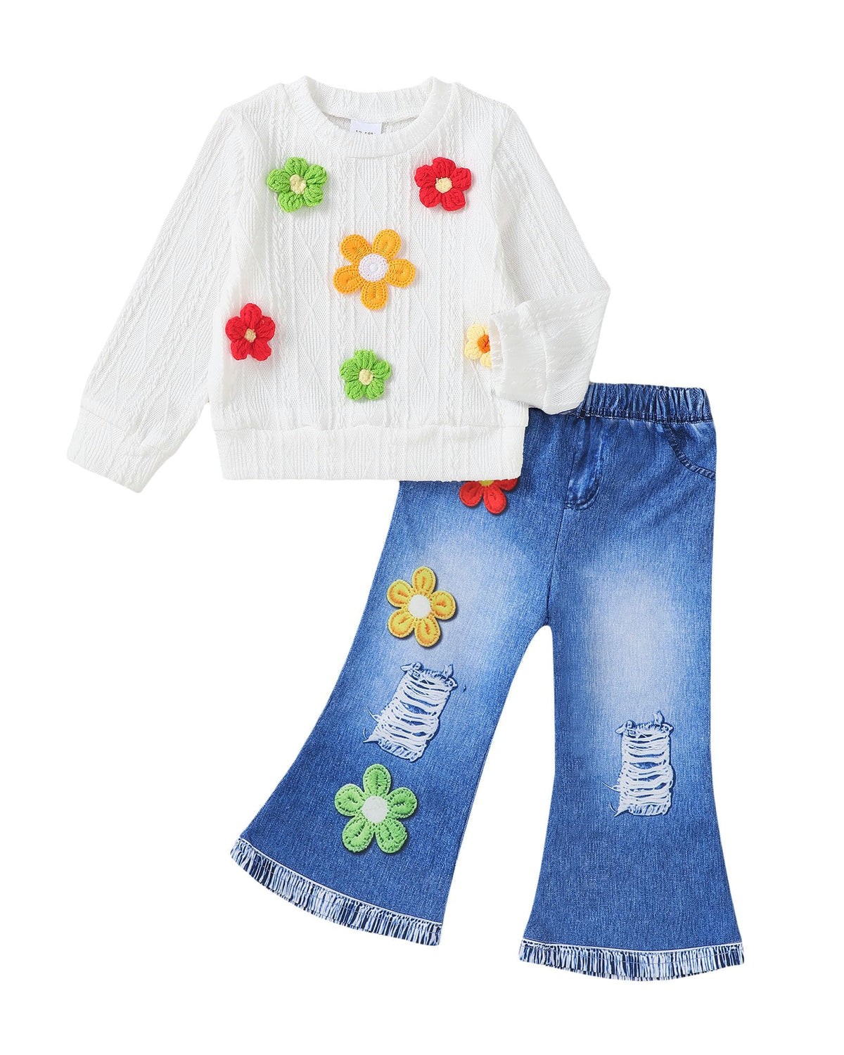 Renotemy Toddler Baby Girl Clothes Fall Winter Outfits Gifts 12Months-5T