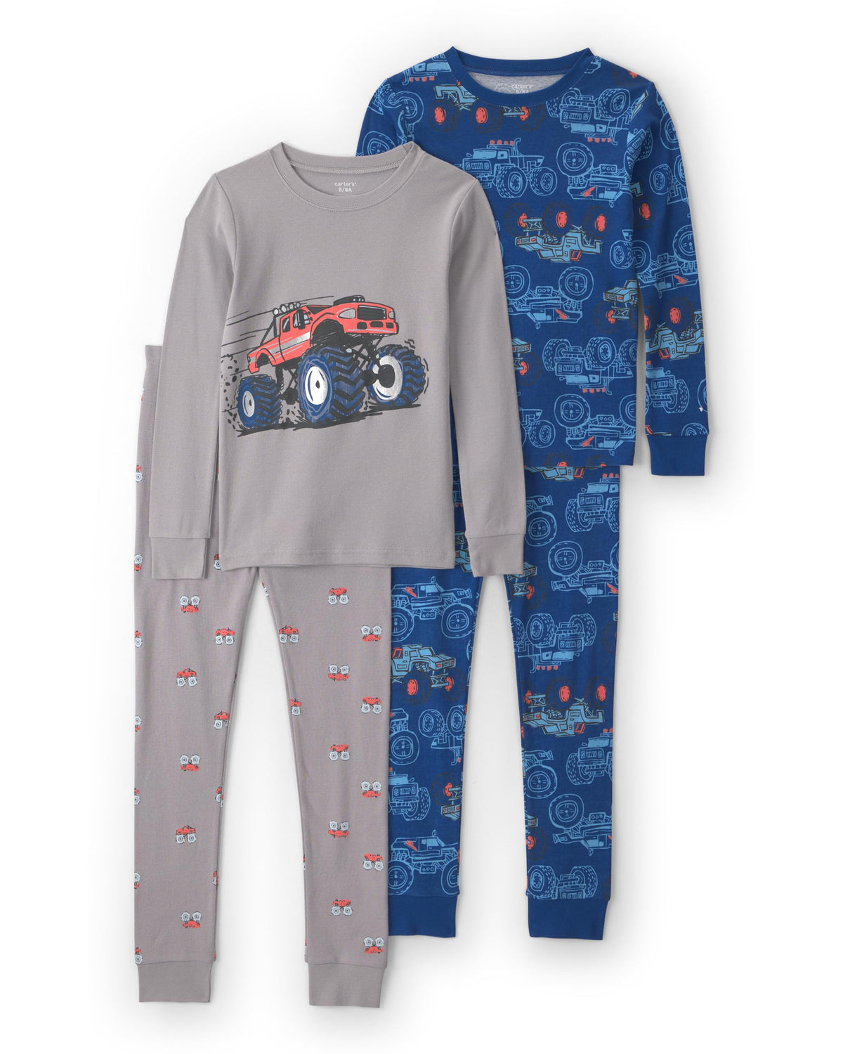 Carter's Boys' 4-piece Tight Fit Cotton Pajama Set