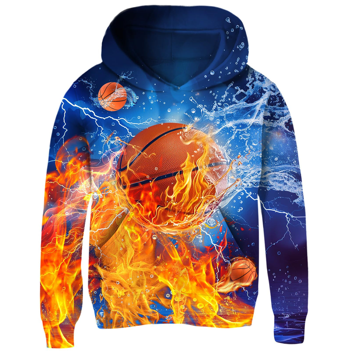 Idgreatim Boys Girls Hoodies Kids 3D Graphic Hooded Sweatshirts size 6-16