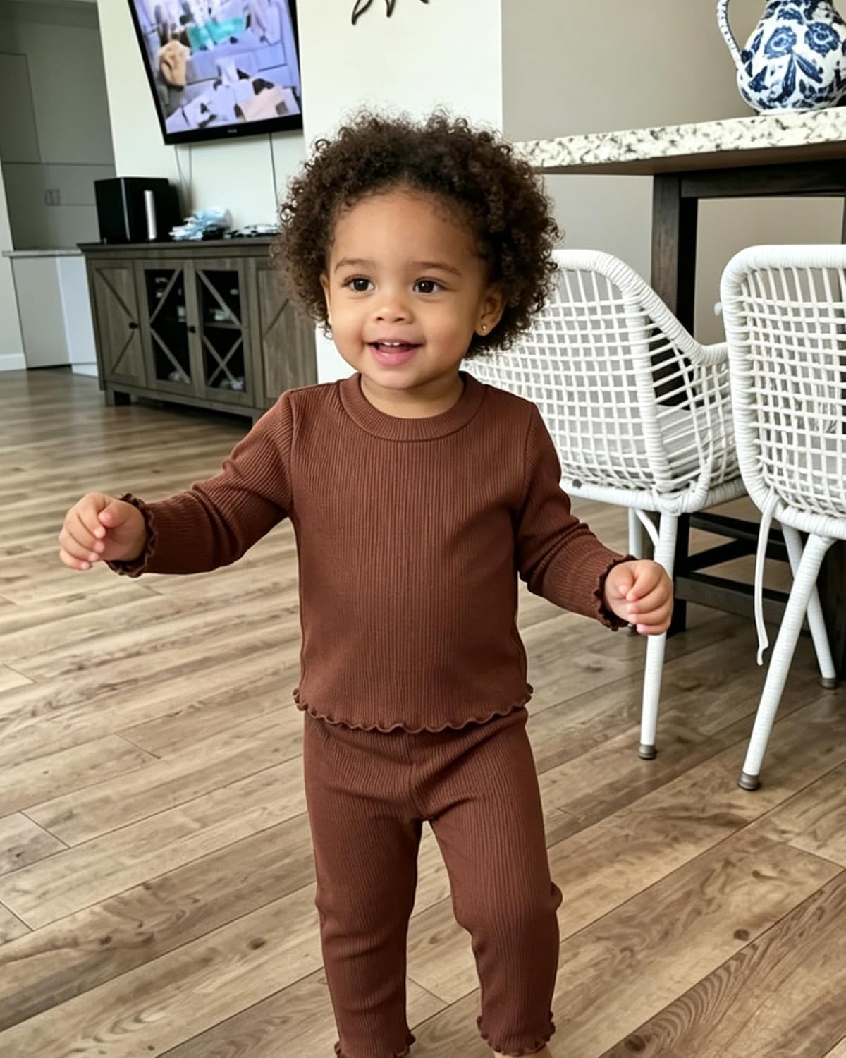 Toddler Baby Girl Clothes Outfits 6-Piece Fall Winter Clothing Set