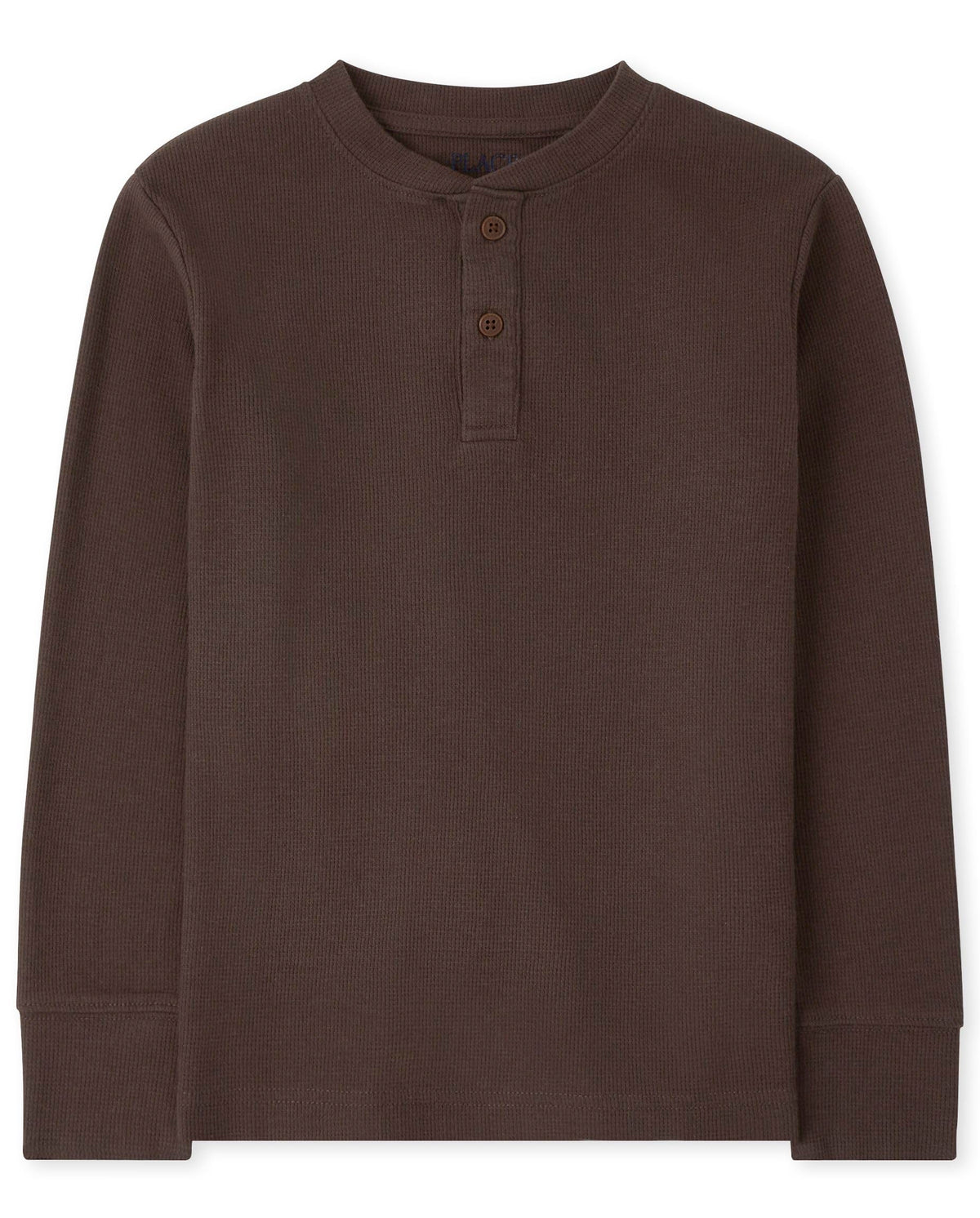 The Children's Place boys Long Sleeve Thermal Henley Shirt