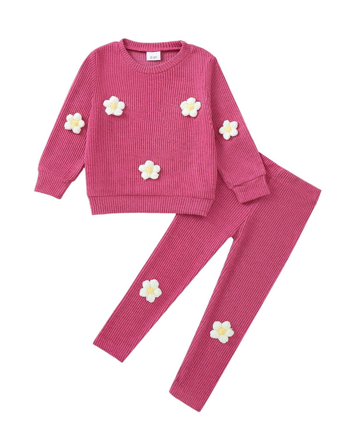 SODLON Girls Clothes Little Girl Fall Winter Leggings Pants Outfits 2-7Y