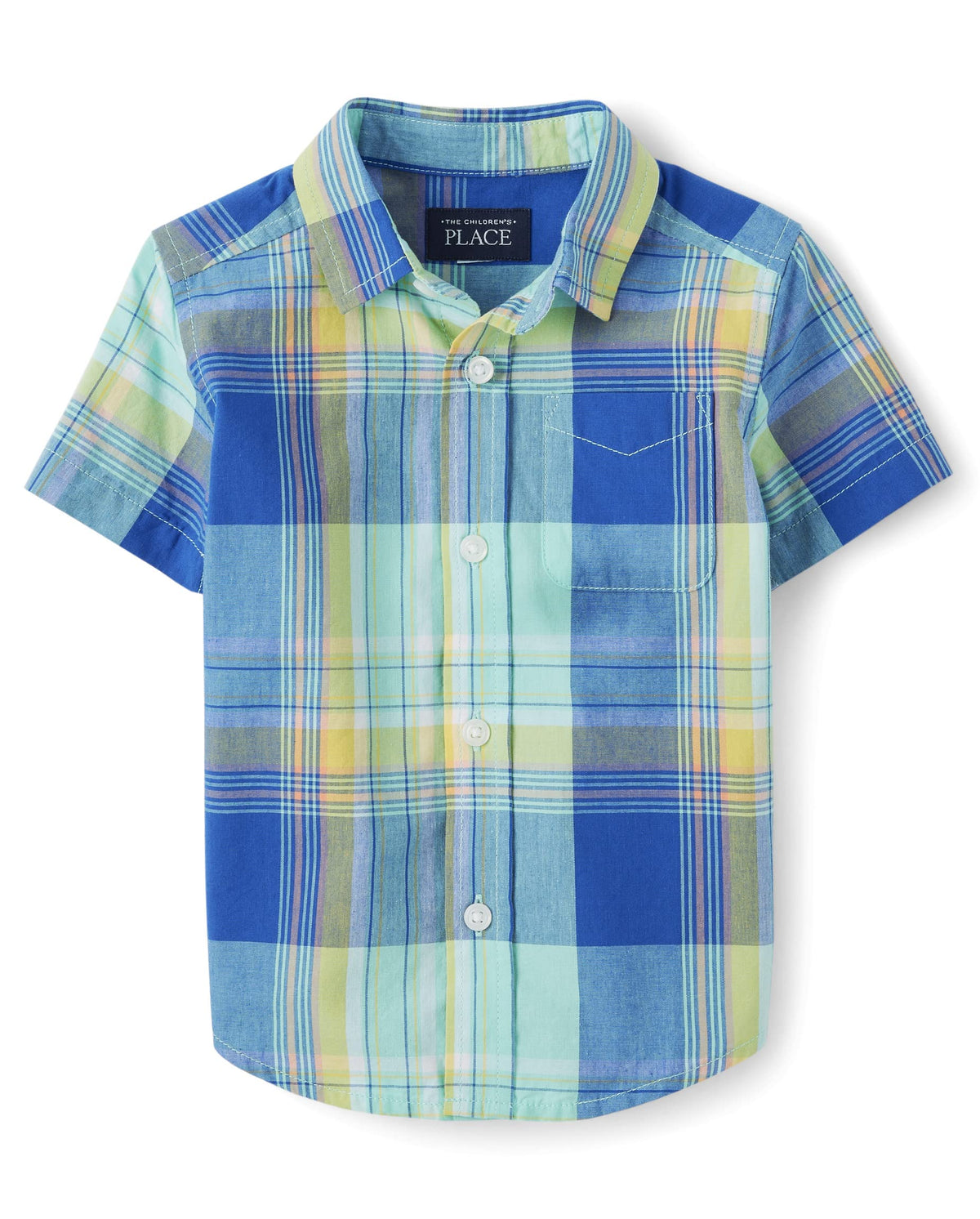 The Children's Place boys Short Sleeve Button Up Shirt